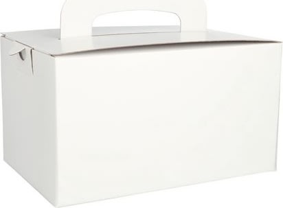 Lunchlåda 125x155x225mm vit 20/fp