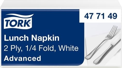 Servett TORK Adv 2-lag 33x33cm vi 200/fp