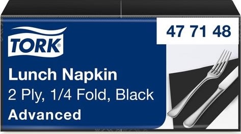Servett TORK Lunch 2-lags svart 200/fp