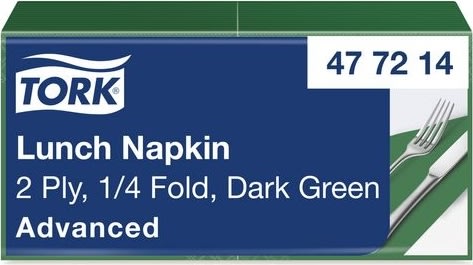 Servett TORK Lunch 2-lags grön 200/fp