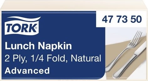 Servett TORK Adv 2-lags 33x32,5cm 200/fp