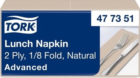 Servett TORK Lunch 2-lags natur 200/fp