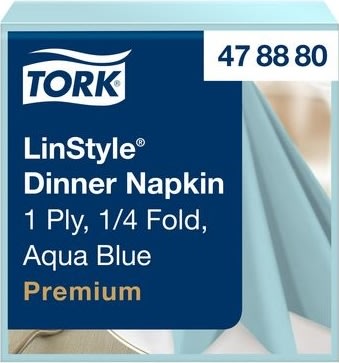 Servett TORK LinStyle aqua 39x39cm 50/fp