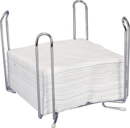 Servetthållare 18x18x17cm krom