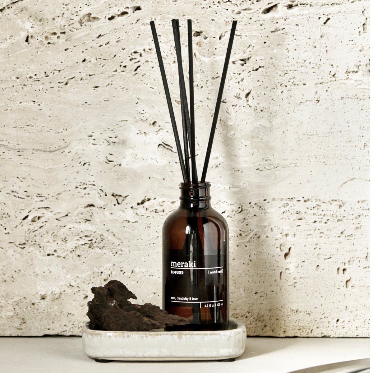 Meraki Doftspridare med Pinnar, Wood Nest, 120 ml