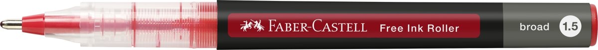 Faber-Castell Free Ink Rollerballpenna, B, Röd