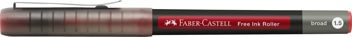 Faber-Castell Free Ink Rollerballpenna, B, Röd