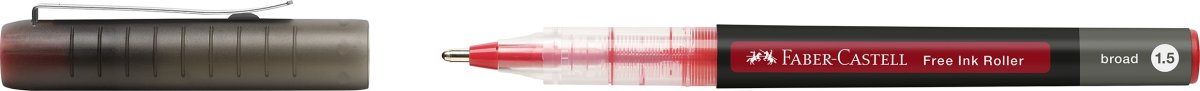 Faber-Castell Free Ink Rollerballpenna, B, Röd