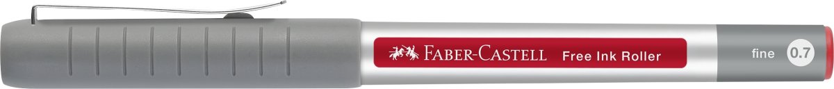 Faber-Castell Free Ink Rollerballpenna, EF, Röd