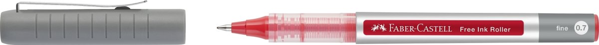 Faber-Castell Free Ink Rollerballpenna, EF, Röd