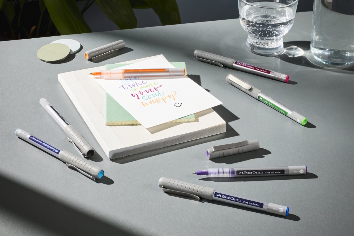 Faber-Castell Free Ink Rollerballpenna, EF, Svart