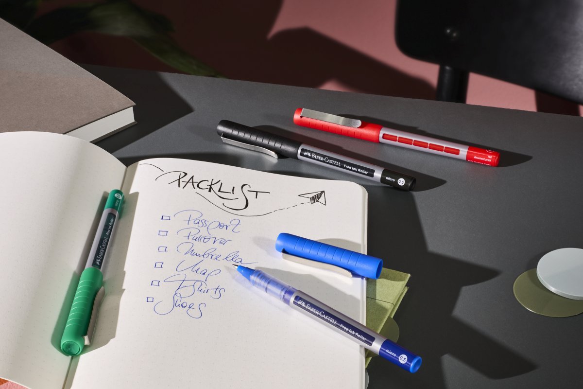 Faber-Castell Free Ink Bläckpenna, F, Röd