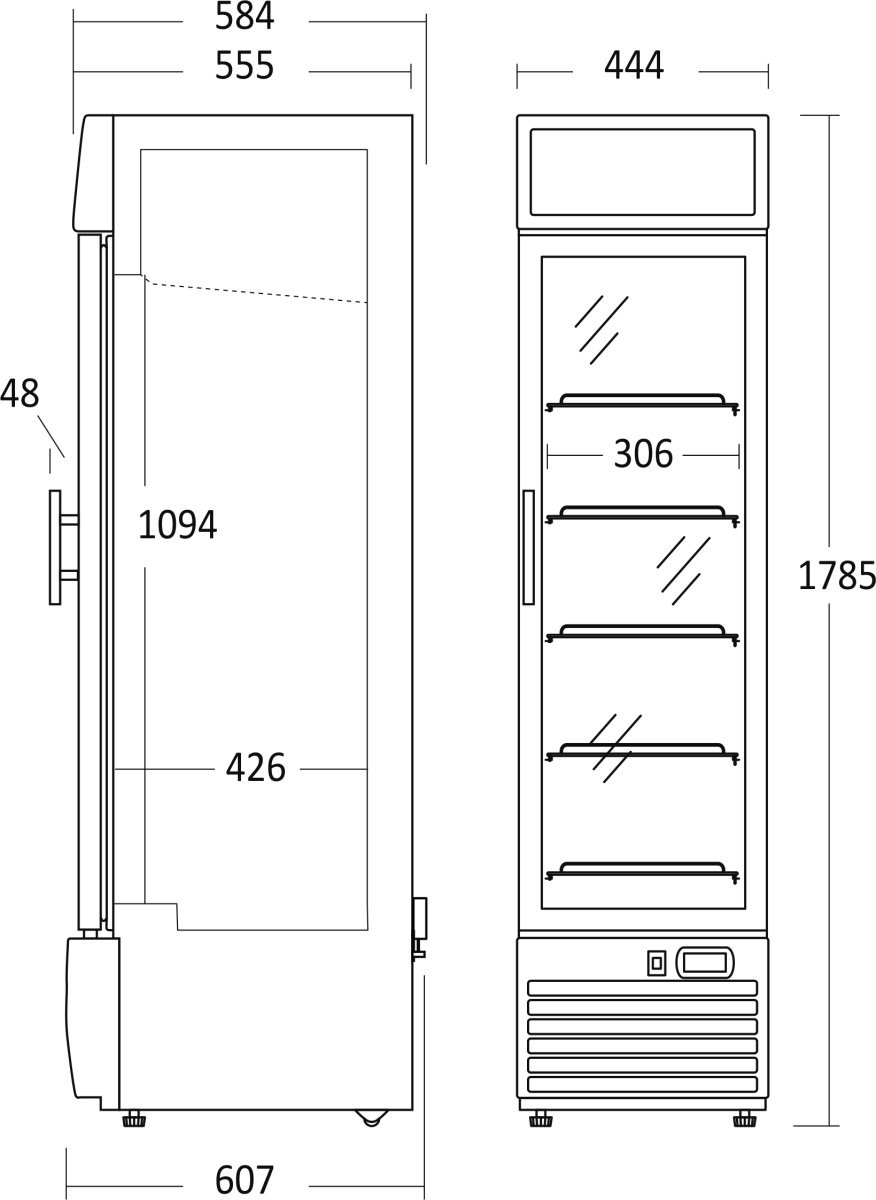 Scancool Displayfrys - DF217BC