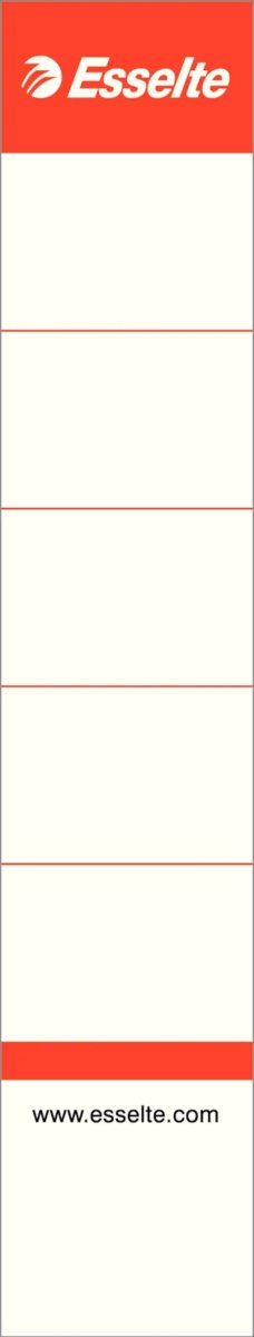 Esselte Ryggetikett | Smal | Lång | 100 st.