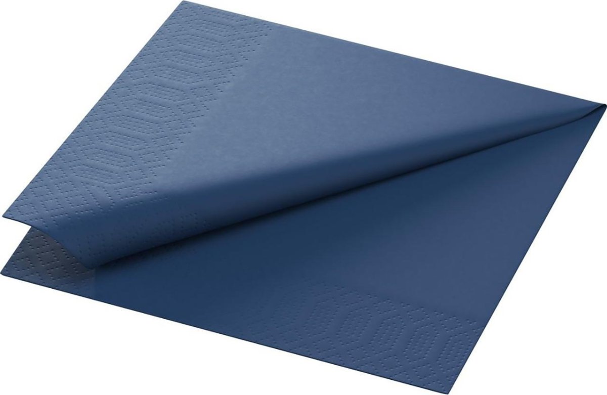 Servett DUNI 1-lags 33x33cmmörkblå500/fp