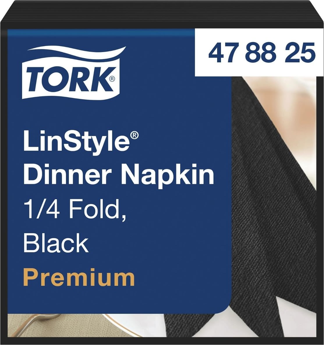 Servett TORK LinStyle svart39x39cm 50/fp
