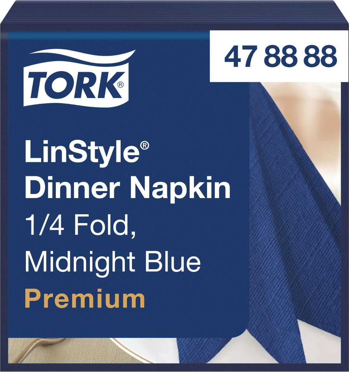 Servett TORK LinStyle blå 39x39cm 50/fp