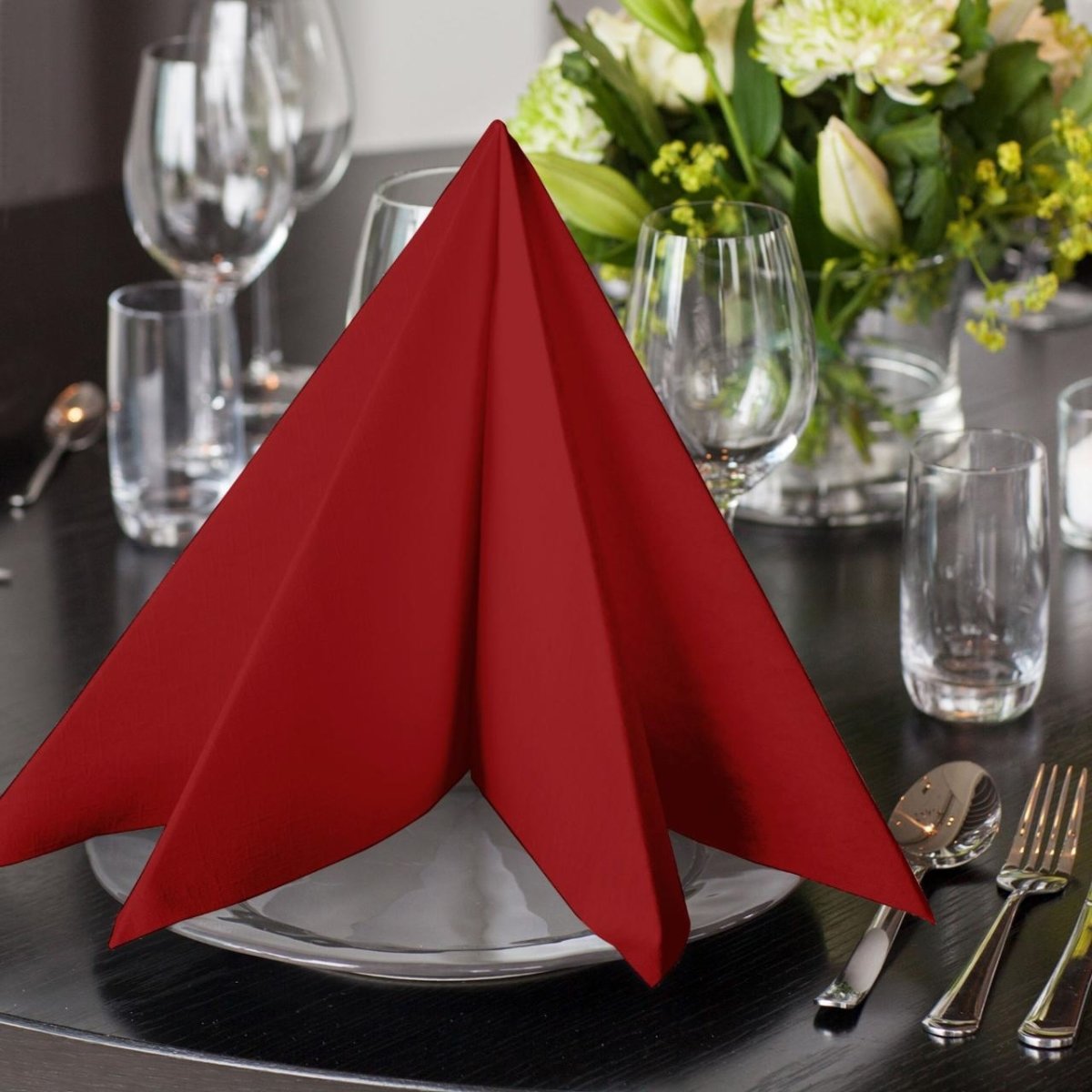 Servett TORK LinStyle röd 39x39cm 50/fp