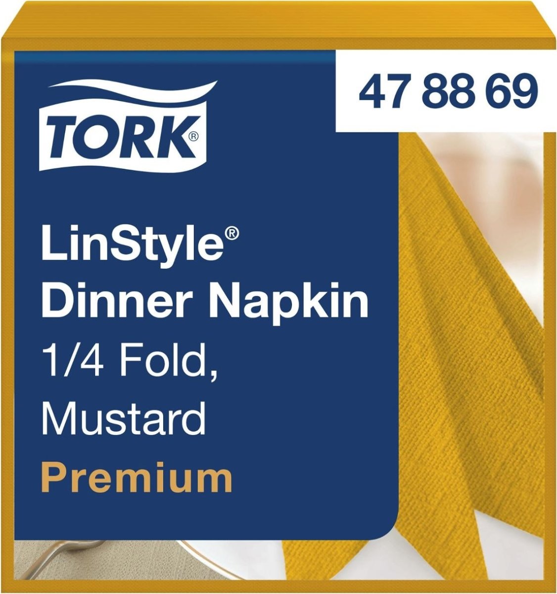 Servett TORK LinStyle gul 39x39cm 50/fp