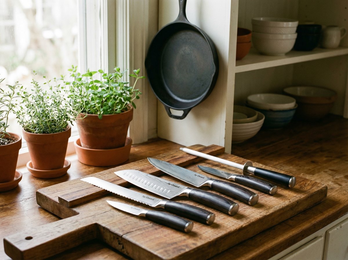 by Gaard Damascus knivset, 6 delar