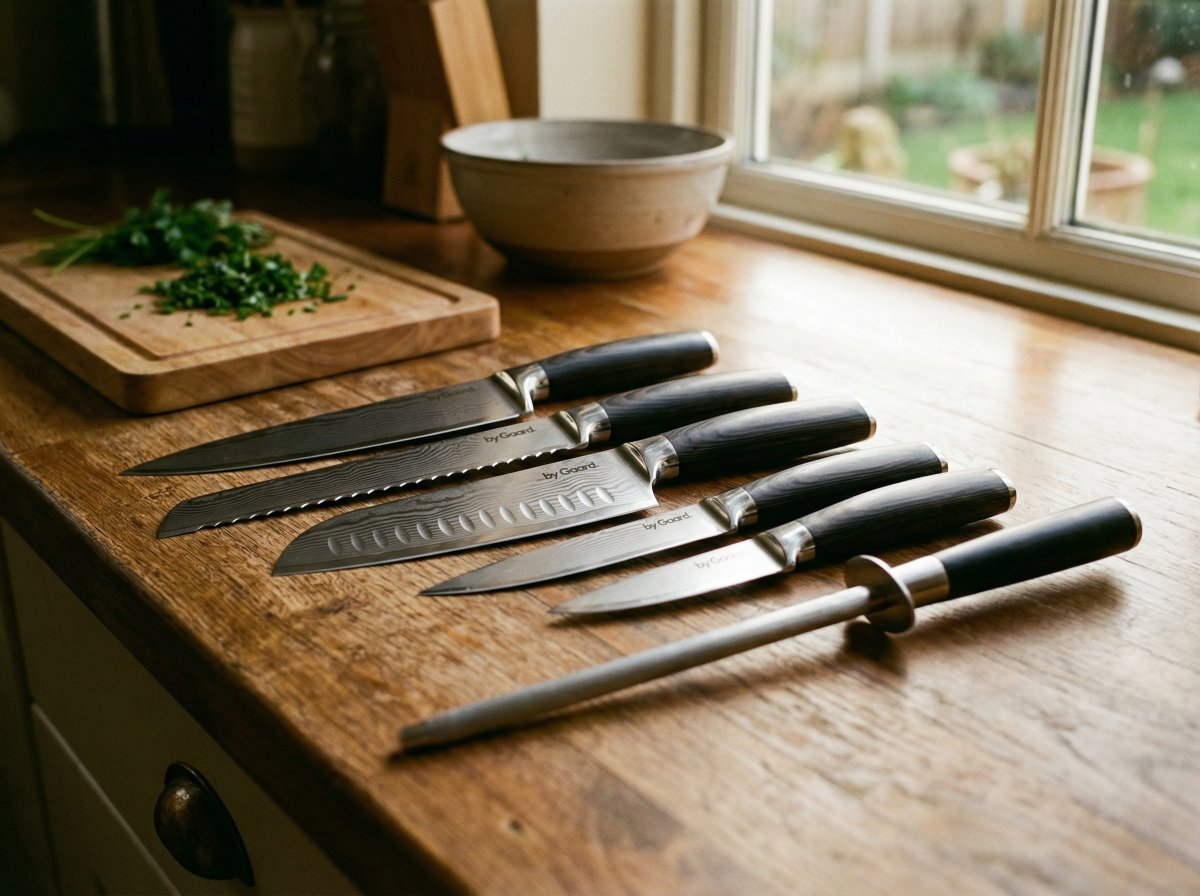 by Gaard Damascus knivset, 6 delar