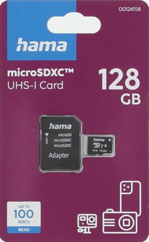 HAMA Minneskort - Micro SDHC 128GB Class 10