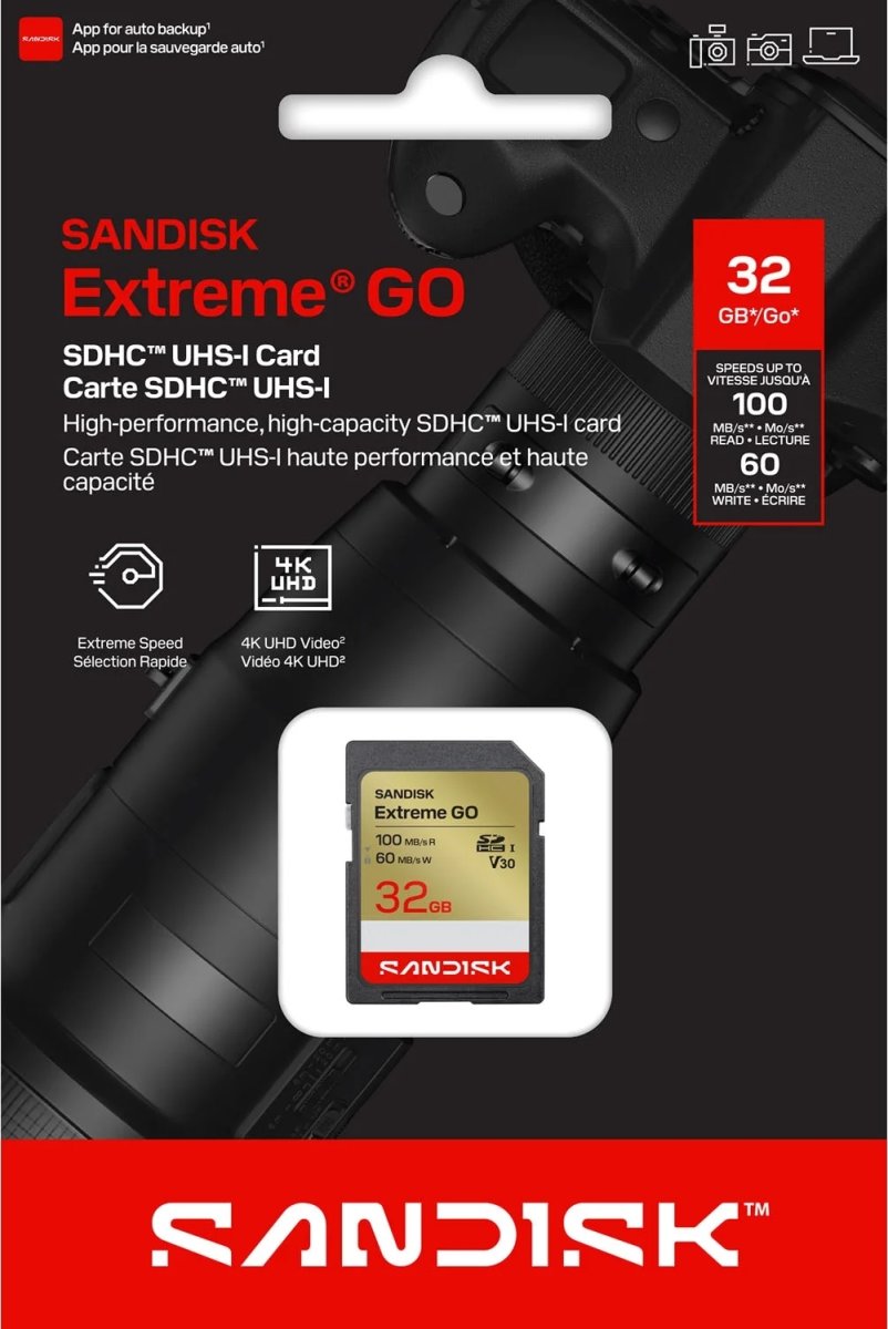 SANDISK Minneskort - SD Extreme GO 32GB