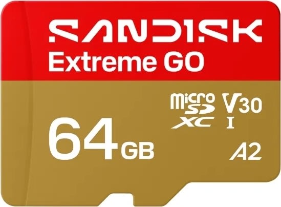 SANDISK Minneskort - MicroSD Extreme GO 64GB