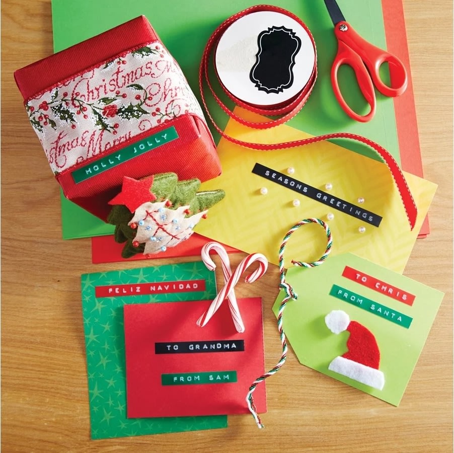 Dymo 3D präglingstape med lim, 9 mm, svart, 3 st