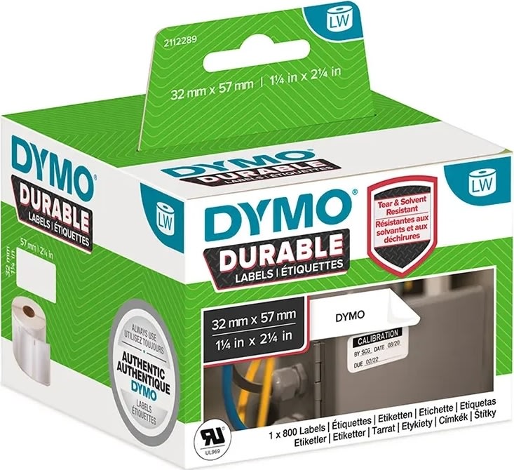 Dymo LabelWriter Durable etikett 32x57 mm