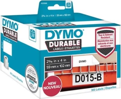 Dymo LabelWriter Durable etiketter storlek 59x102 