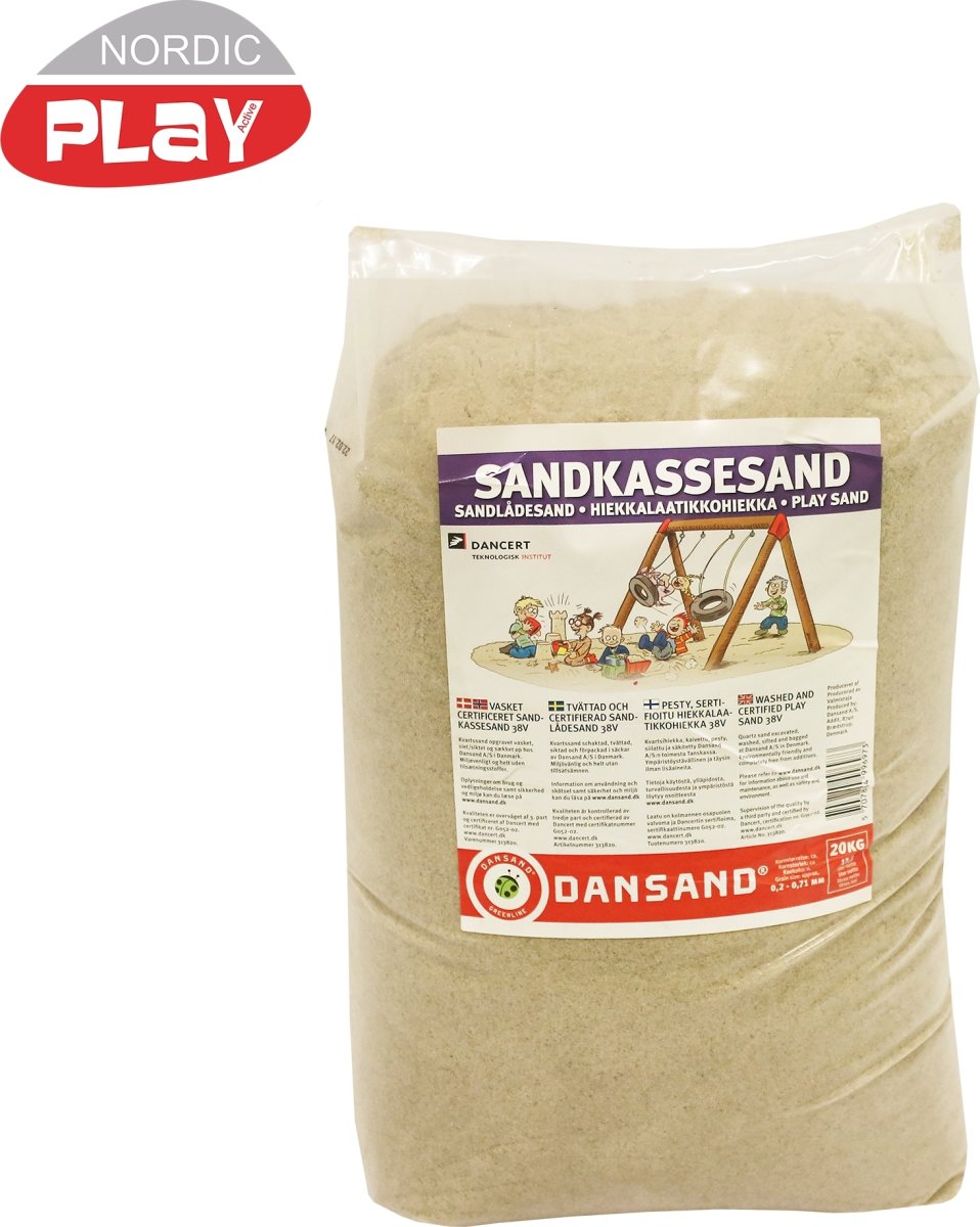NORDIC PLAY Sandlådesand 38V, 240 kg