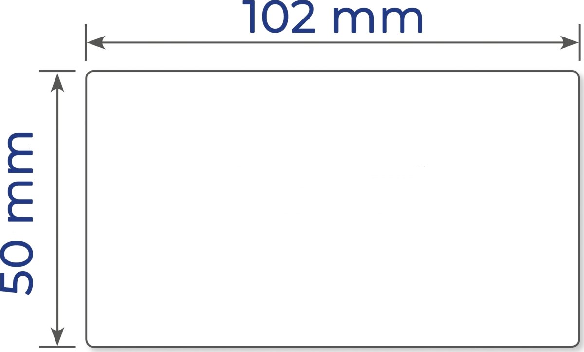 Avery 24038 etiketter på rulle, 50x102 mm, 1000 st