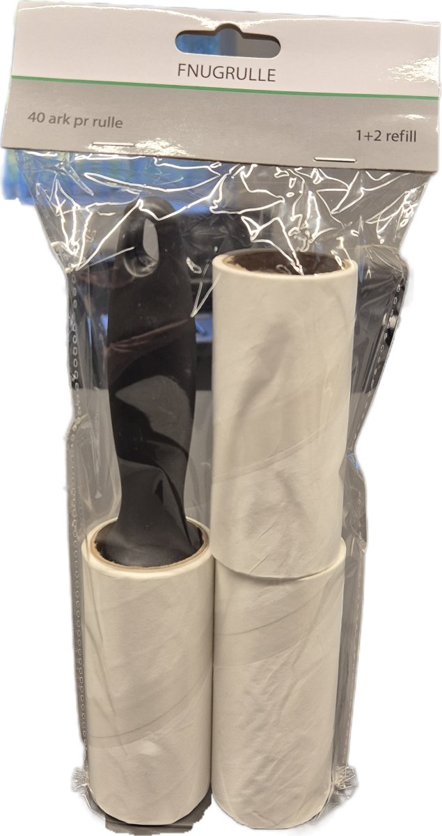 Klädrulle inkl. 2 påfyllningar, 40 ark per rulle