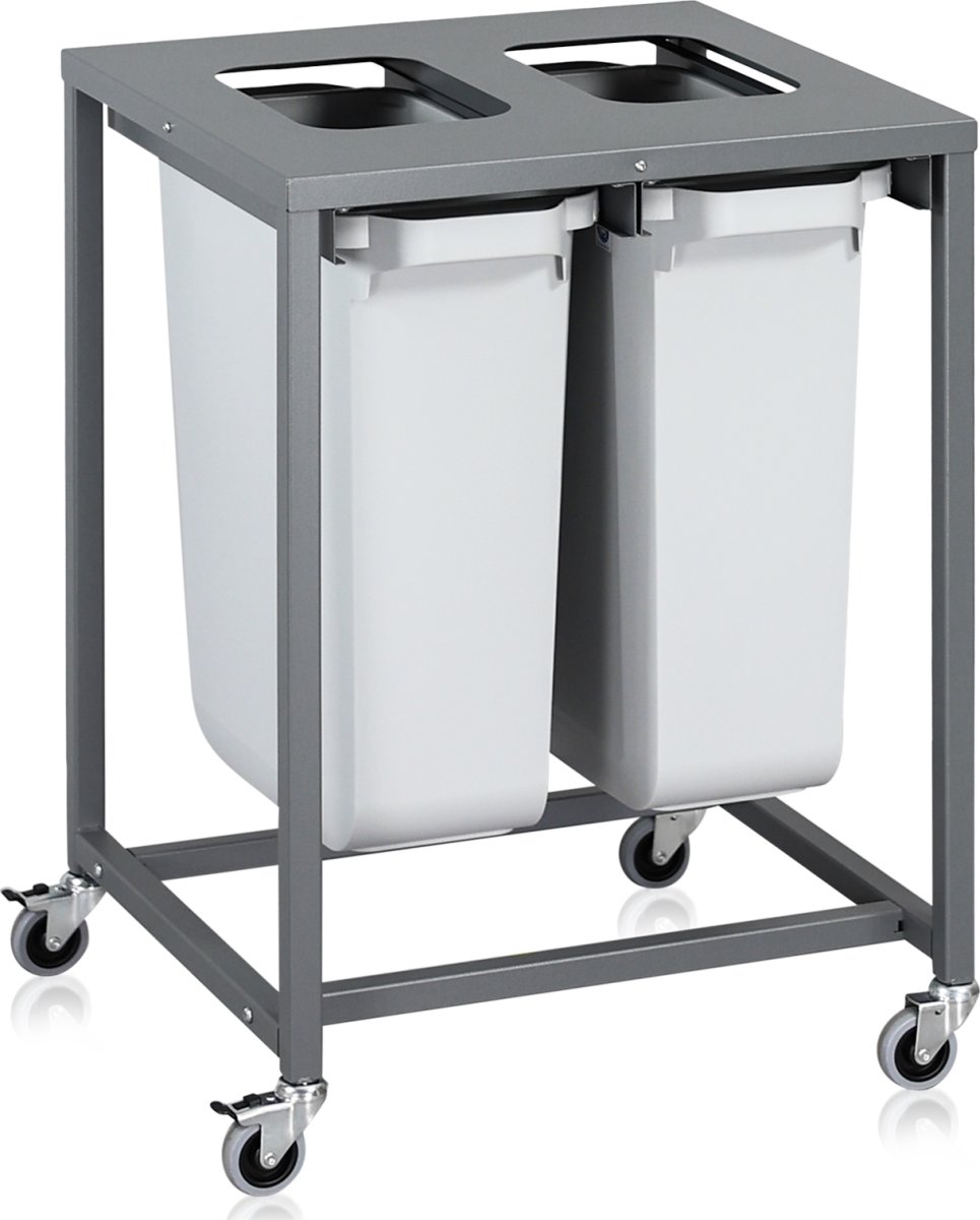 Sorteringsvagn Light, 2 behållare, 120 L.