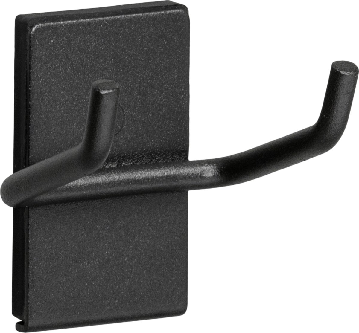 Verktygskrok vinkel, magnetisk, svart, 2 st.