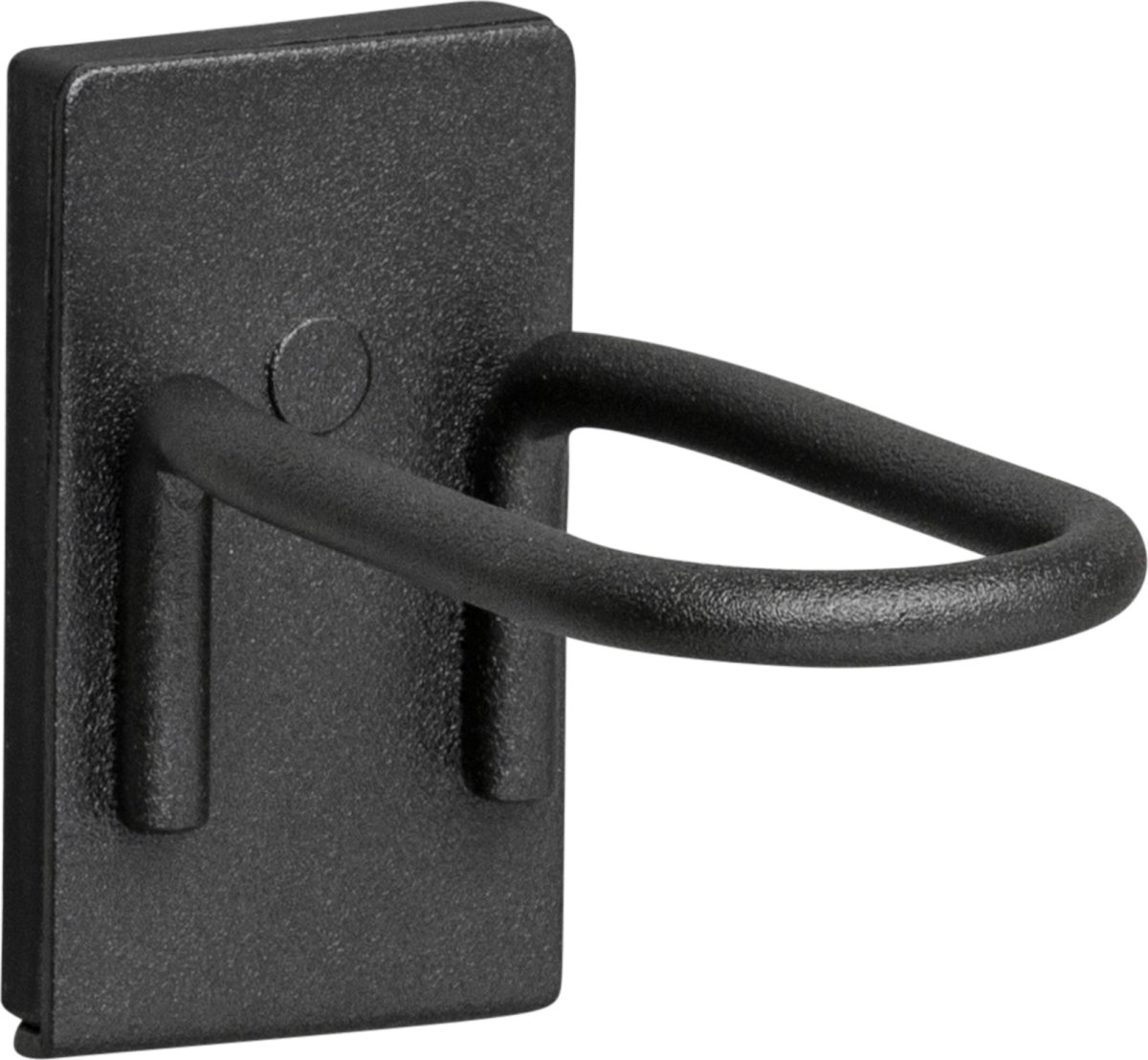 Verktygskrok stängd dubbel, magnetisk, svart, 2st