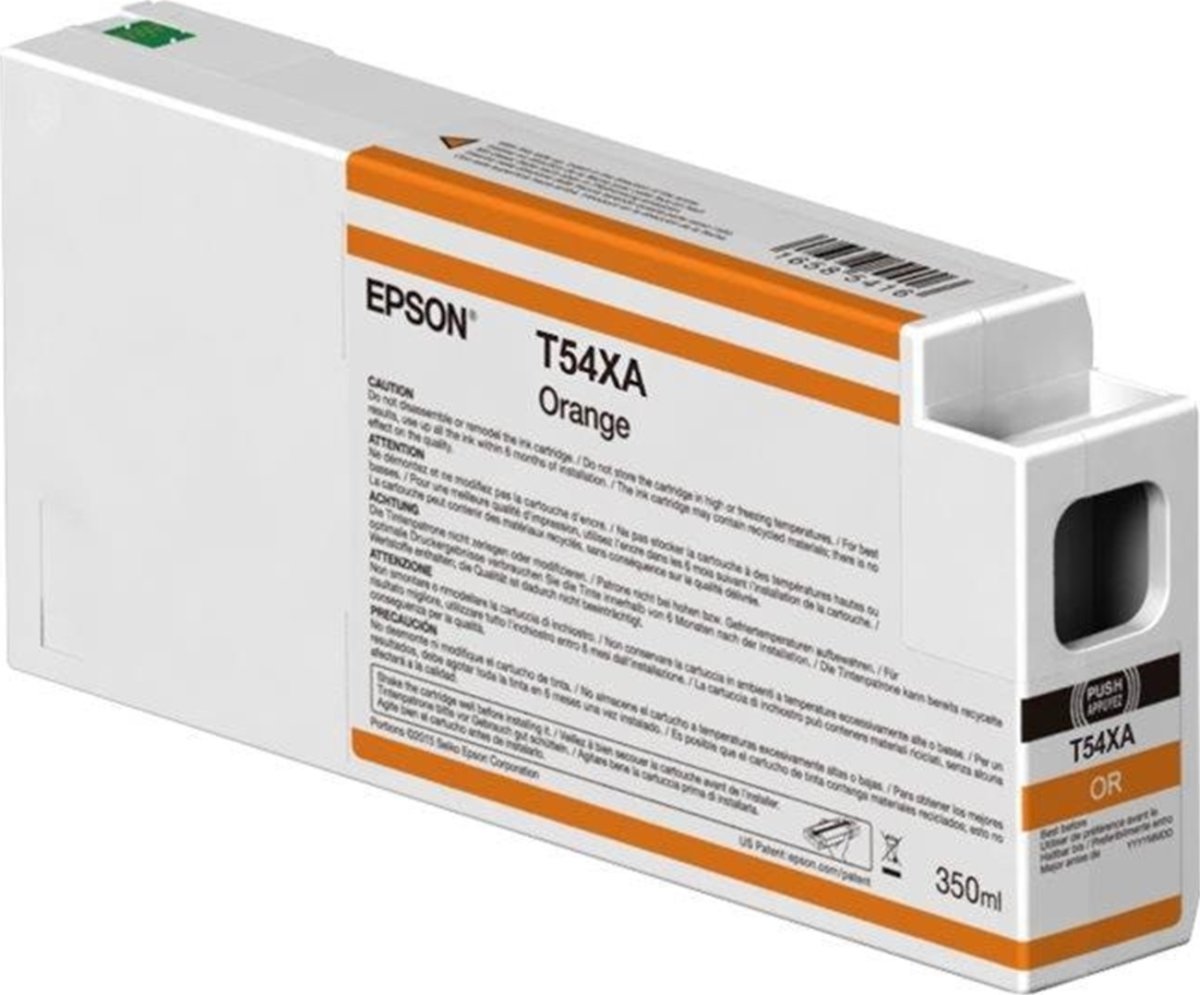 Epson bläckpatron T54X60N, Orange, 350ml