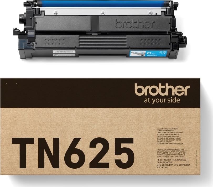 Brother TN625C lasertoner, cyan, 1.800 sidor