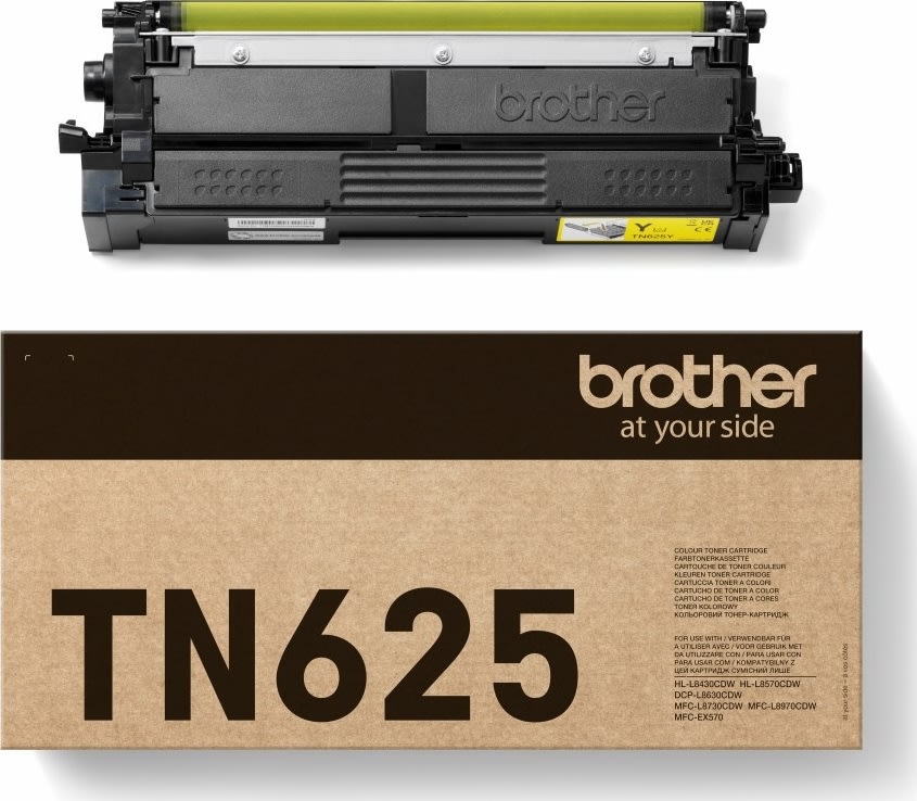 Brother TN625Y lasertoner, gul, 1.800 sidor