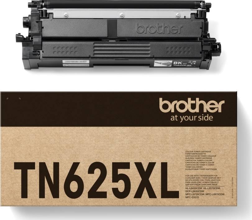 Brother TN625XLBK lasertoner, svart, 5.500 sidor