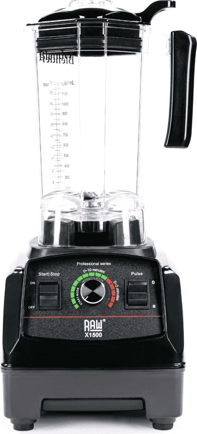 RAW X 1500 Blender - Svart 2.0 HP 1.2L 1500W
