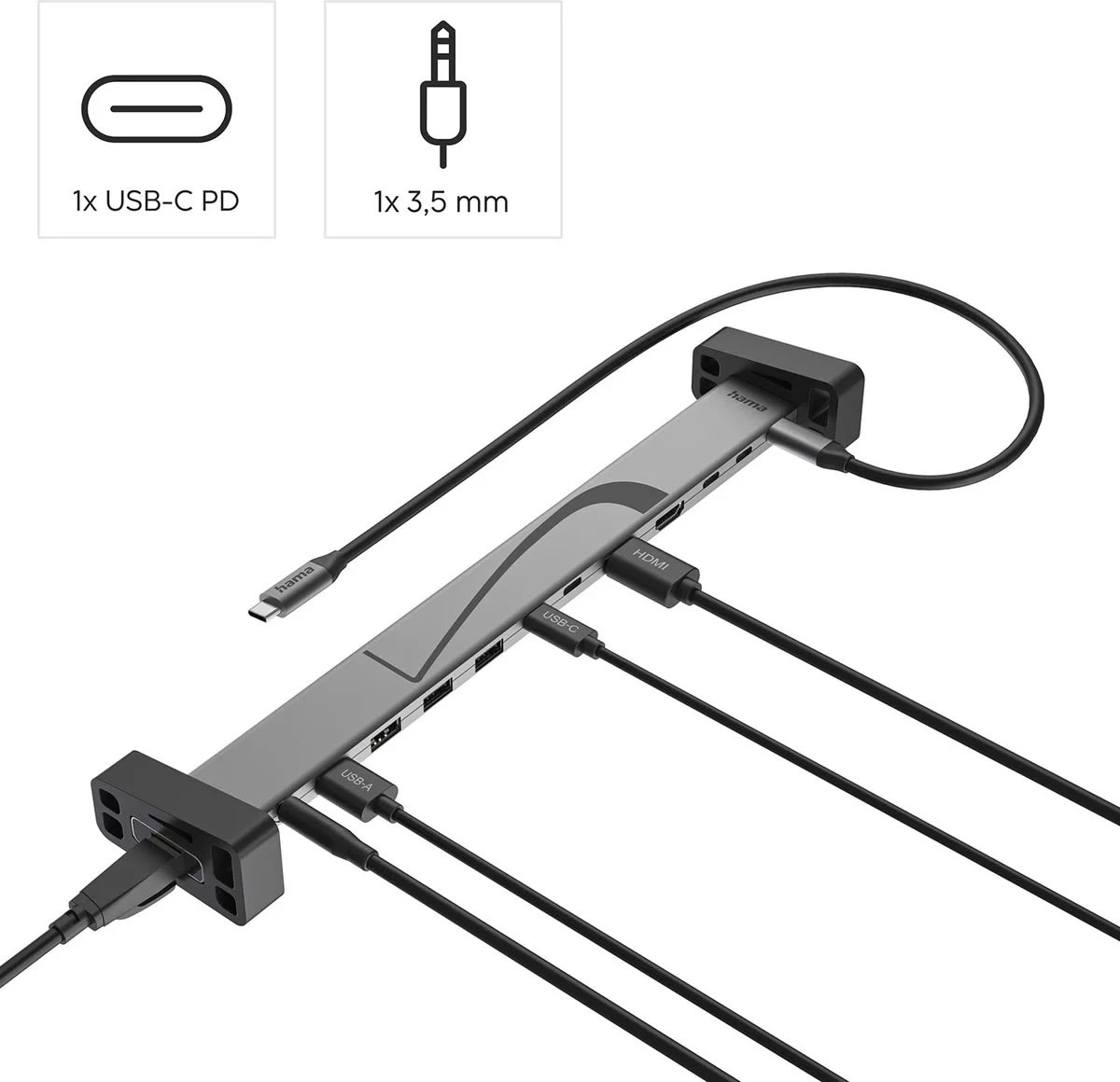 Hama Dockningsstation USB-C 12 Portar