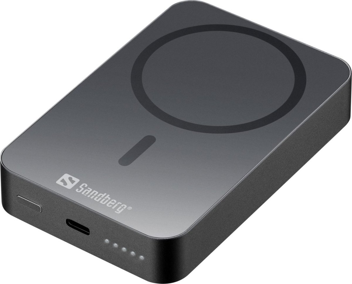 Sandberg Powerbank, Magnet, Trådlös - 10000 mAh