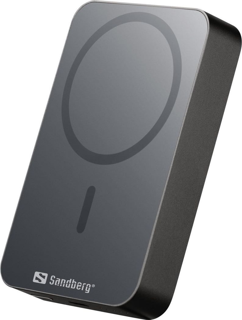 Sandberg Powerbank, Magnet, Trådlös - 10000 mAh