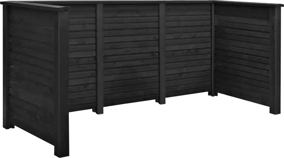 Plus Plank Renoveringsskjul, 3 hinkar, svart