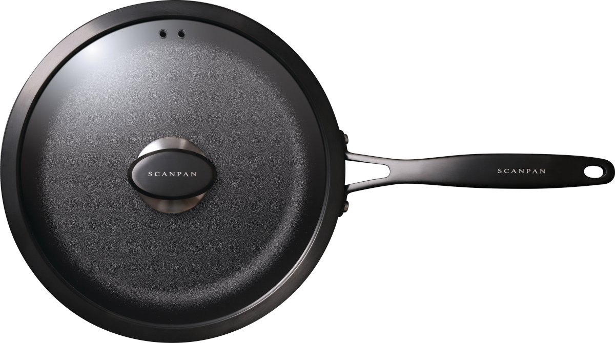 Scanpan Pro SB+ Sauterpanna med glaslock, 28 cm.