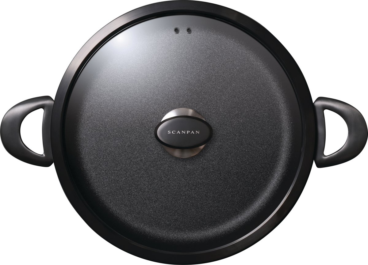 Scanpan Pro SB+ Sauterpanna med glaslock, 32 cm.