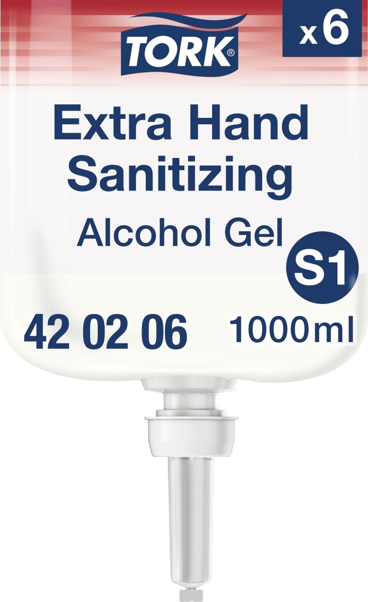 Tork S1 Extra Alkohol Handdesinfektionsgel, 1 L