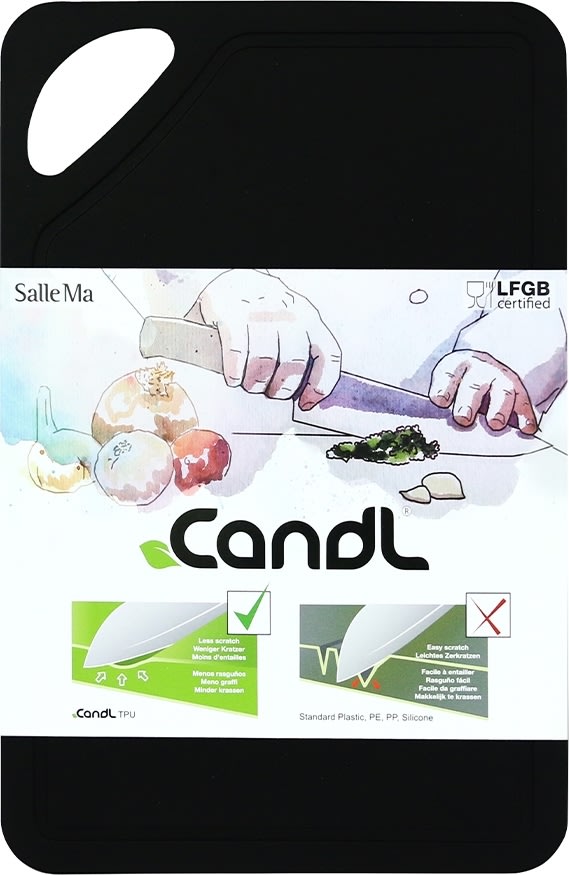 Candl TPU Skärbräda, 26x17 cm, svart